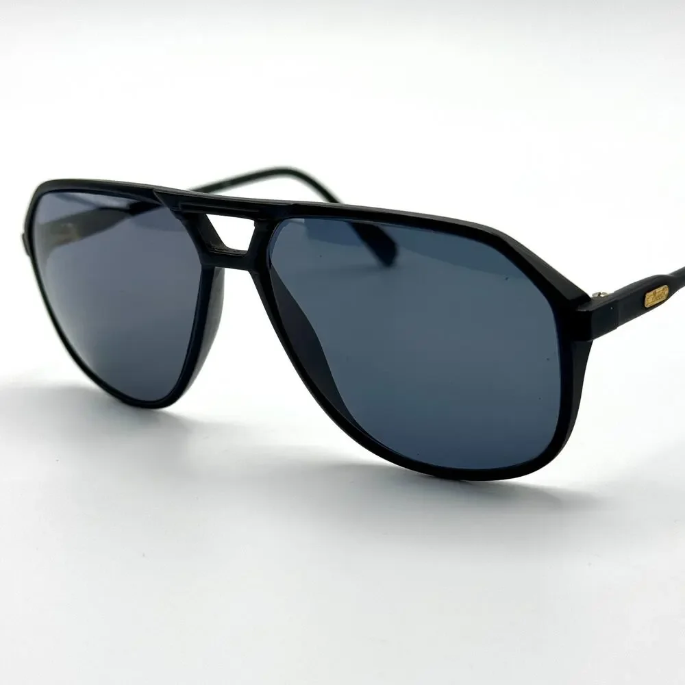 Silhouette Sunglasses SPX M2084 C5504 Black Aviator Frame Gray Lens 57-13-135